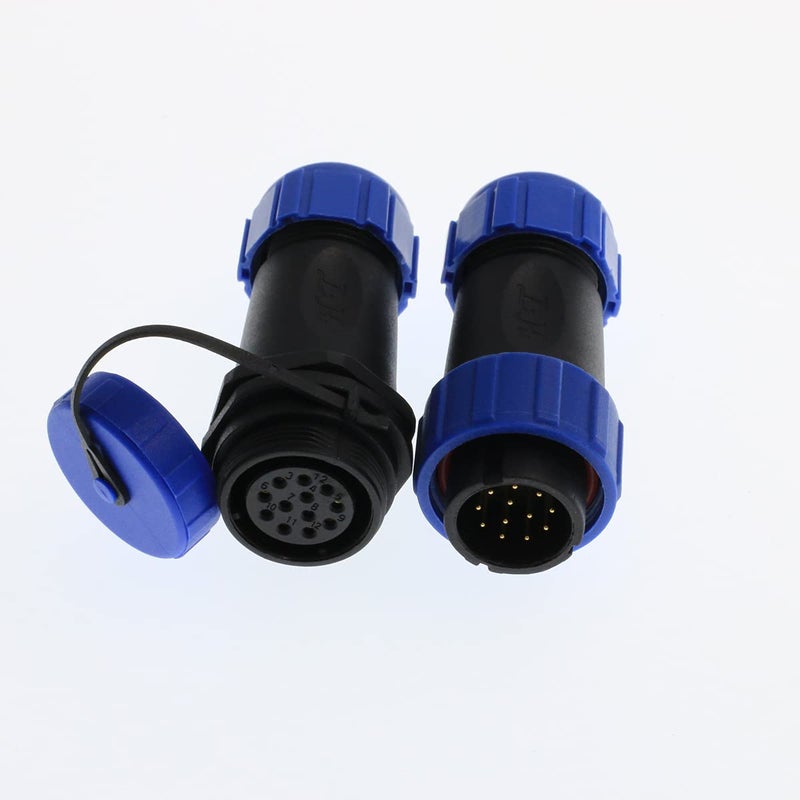 DRRI SP21 Docking Waterproof 12 pin Aviation Connector ip68 Power Cable Connector for auto Electrical Industry (12Pin) - Image 1